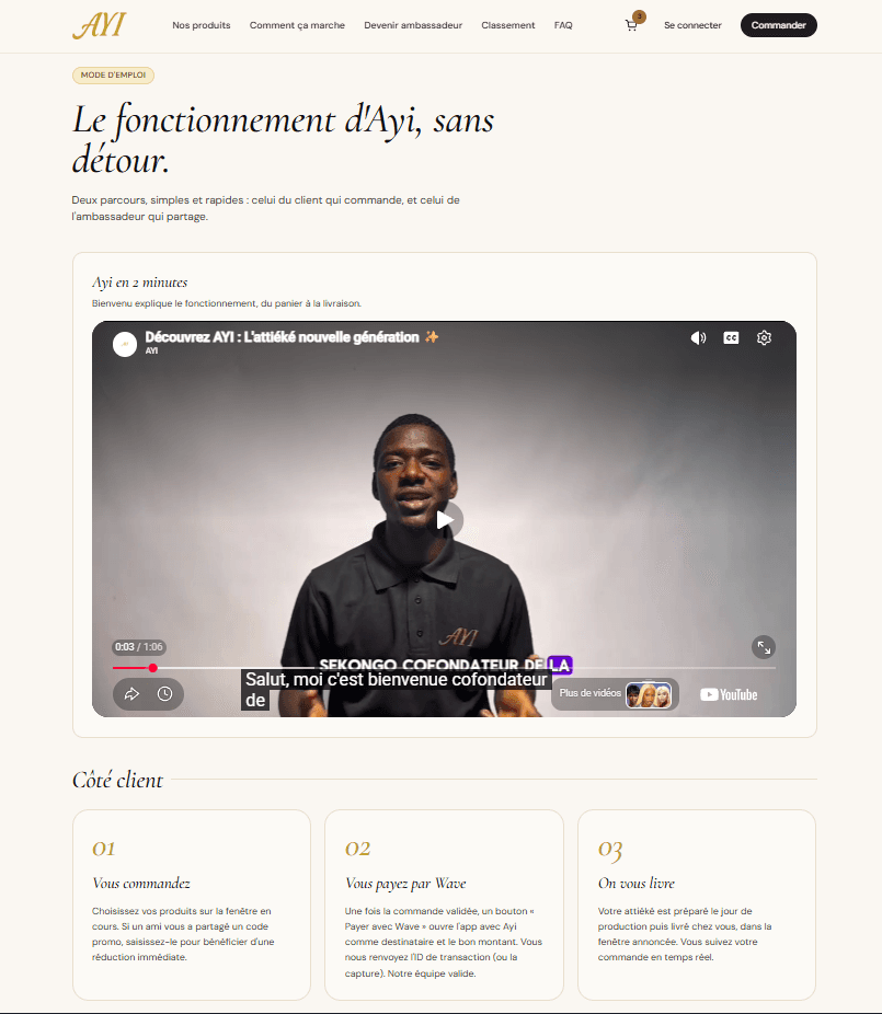 Description et vidéo explicative